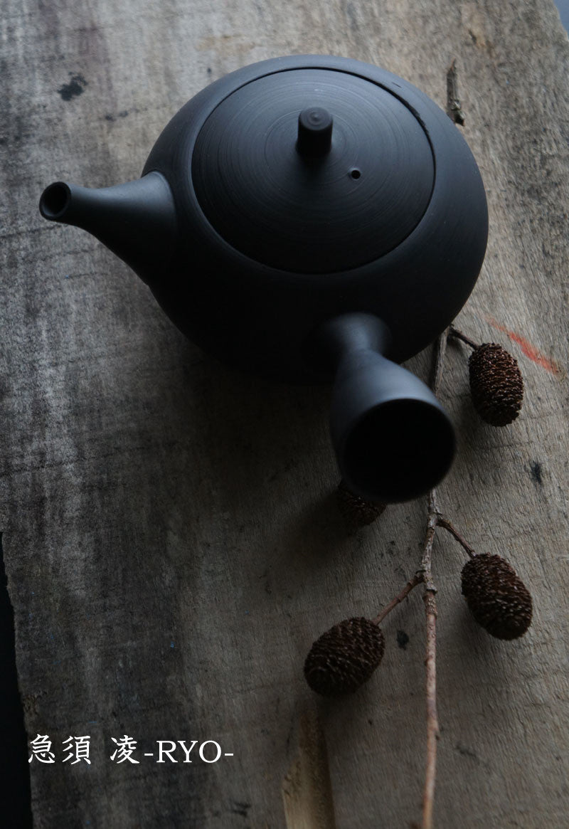 Premium Ryo Ceramic Teapot - Elegant Japanese Style Teapot with Stainless Steel Infuser, Perfect for Loose Leaf Tea, Green Tea, Herbal Tea - Ideal for Home, Office, Tea Ceremonies & Gifts