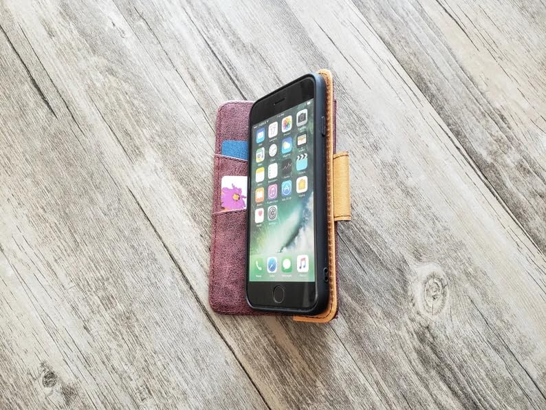 Premium Genuine Leather Horse Phone Wallet Case for iPhone X/XS/XR/11/12/13/14/15/16 Pro Max & Galaxy S24/S23/S22/S21/S20 Ultra/Note 20/10 Plus (Model MN1673) - Perfect for Everyday Use, Travel & Business