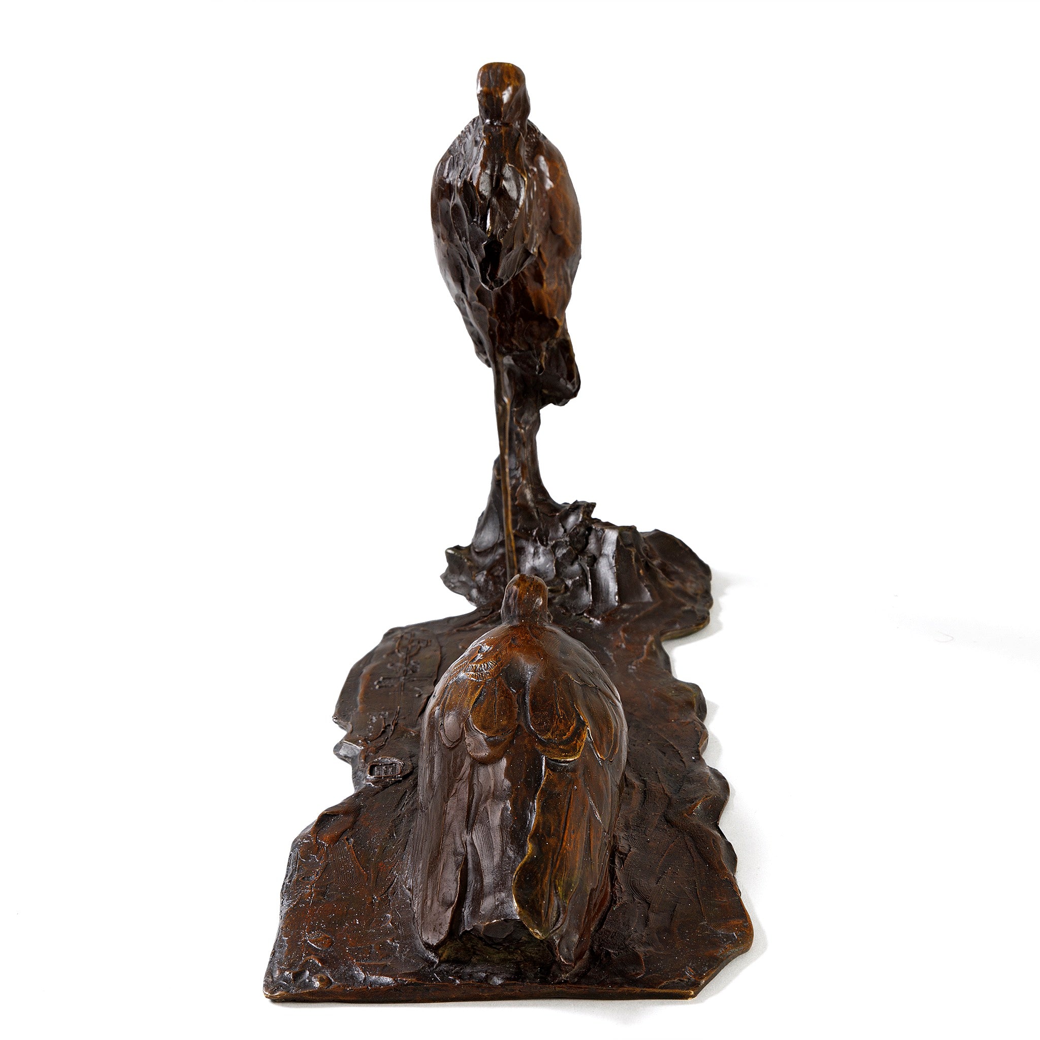 Rembrandt Bugatti 'Les Cigognes au Repos' Bronze Stork Sculpture - Elegant Home Decor & Office Art Collection