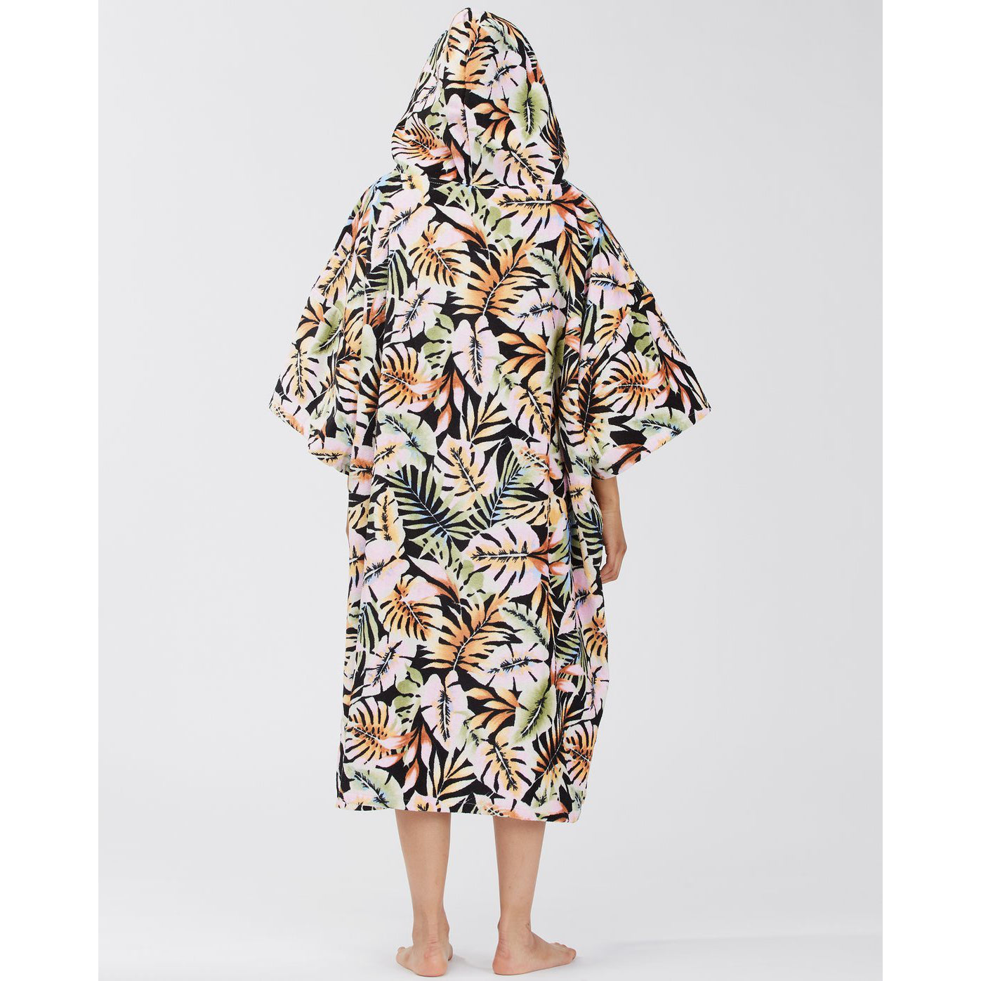 Billabong Women's Paradise Black Changing Towel Poncho - Quick Dry Beach Cover Up for Swimming, Surfing & Yoga