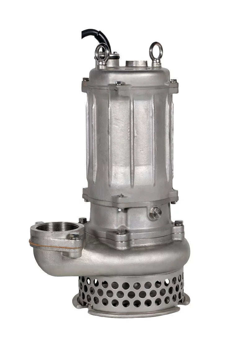 Tsurumi SFQ Series 316 Stainless Steel Corrosion Resistant Submersible Pump - 3 Phase Industrial Water Pump for Drainage, Sewage & Flood Control