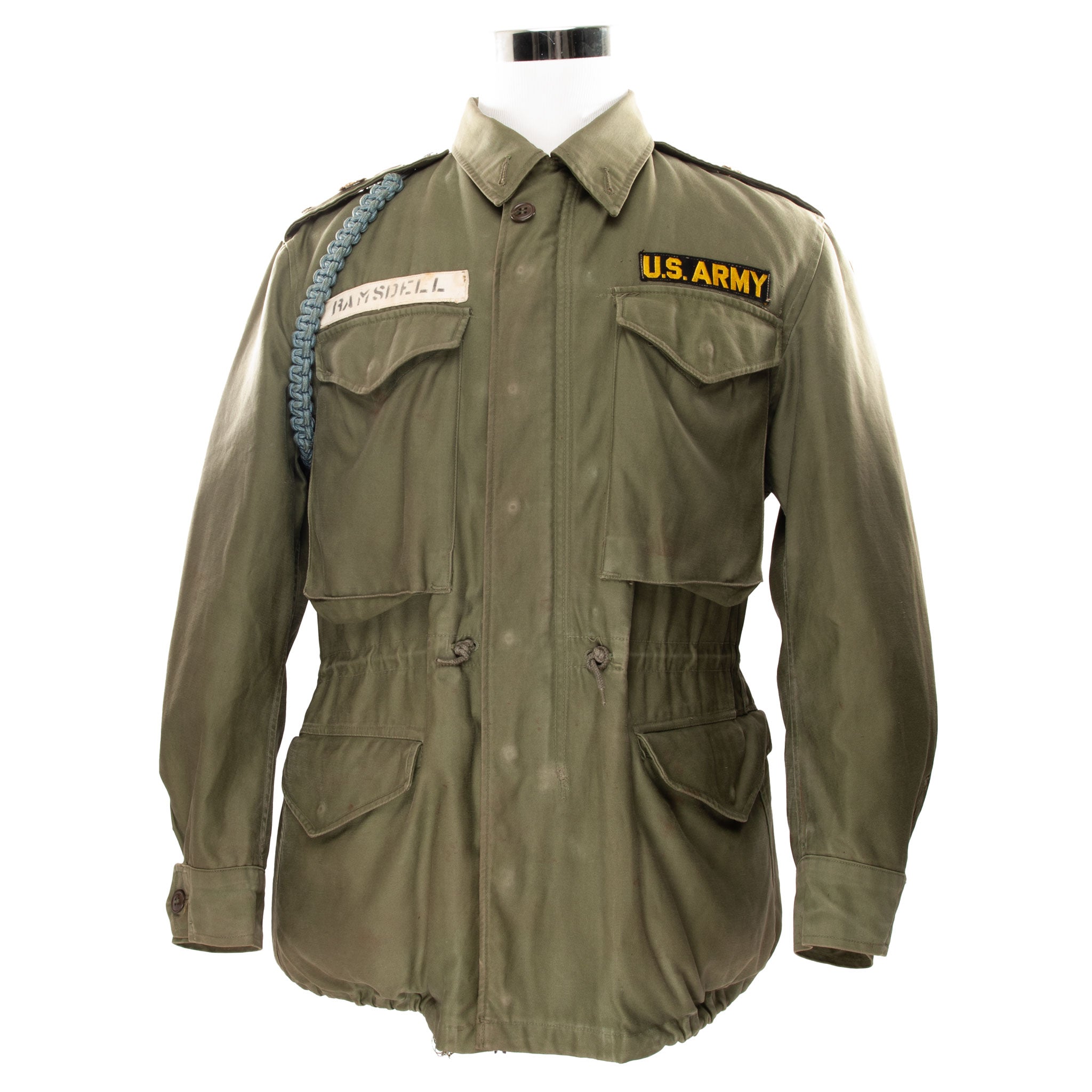 Vintage US Army M51 Field Jacket with Patches - Korean War Era 1952 - Size Small Short - Military Surplus, Outdoor Adventure, Historical Reenactment