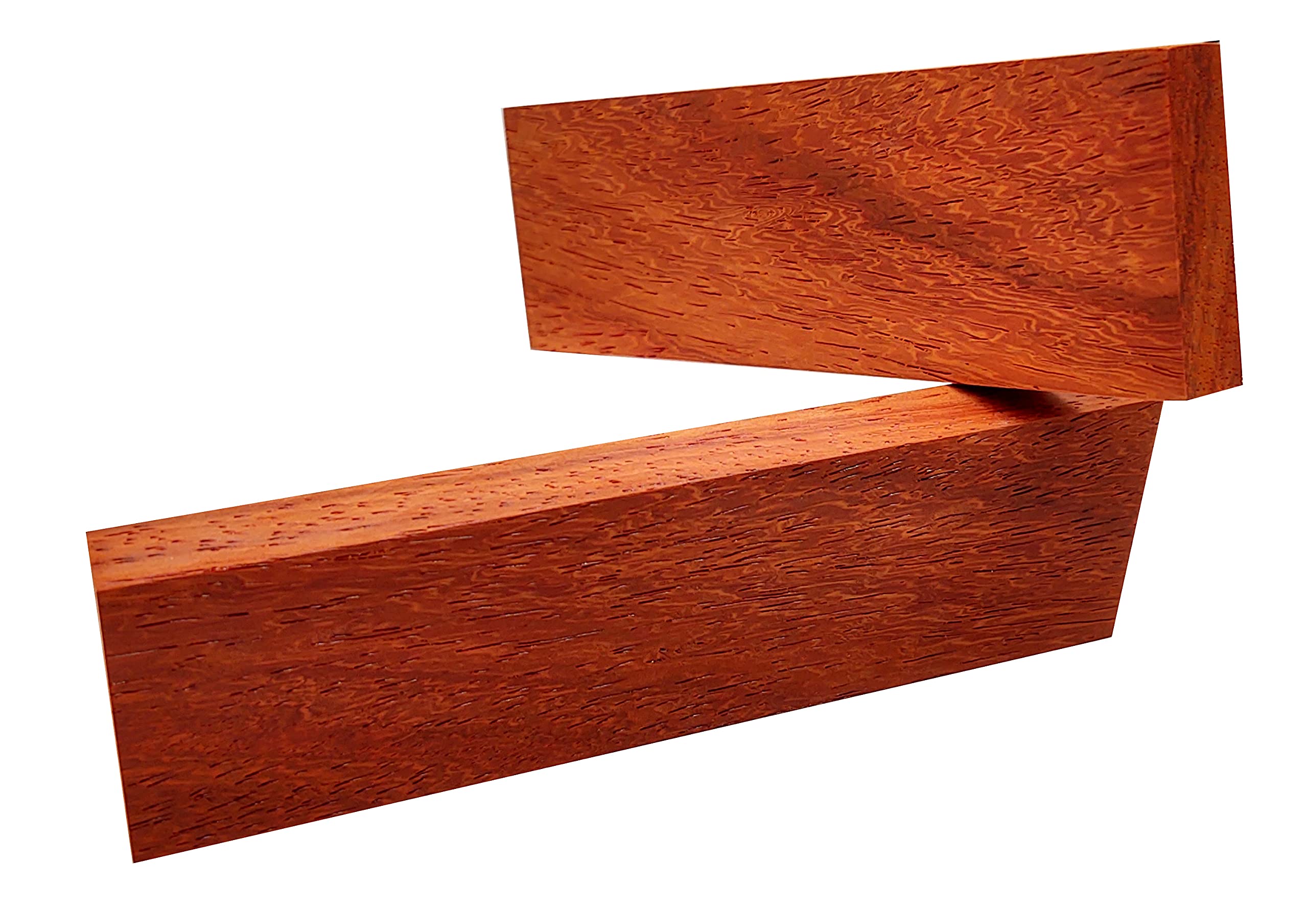 Premium Padauk Wood Knife Scales - Durable & Handcrafted Replacement Handles for Custom Knives - Perfect for EDC, Hunting, and Outdoor Survival Gear