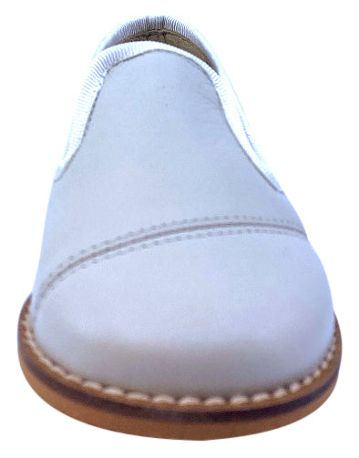 Luccini Boys BASIL Piso Point Natural Loafer Shoes - Light Grey Perla | Comfortable Casual Slip-Ons for School, Church & Special Occasions