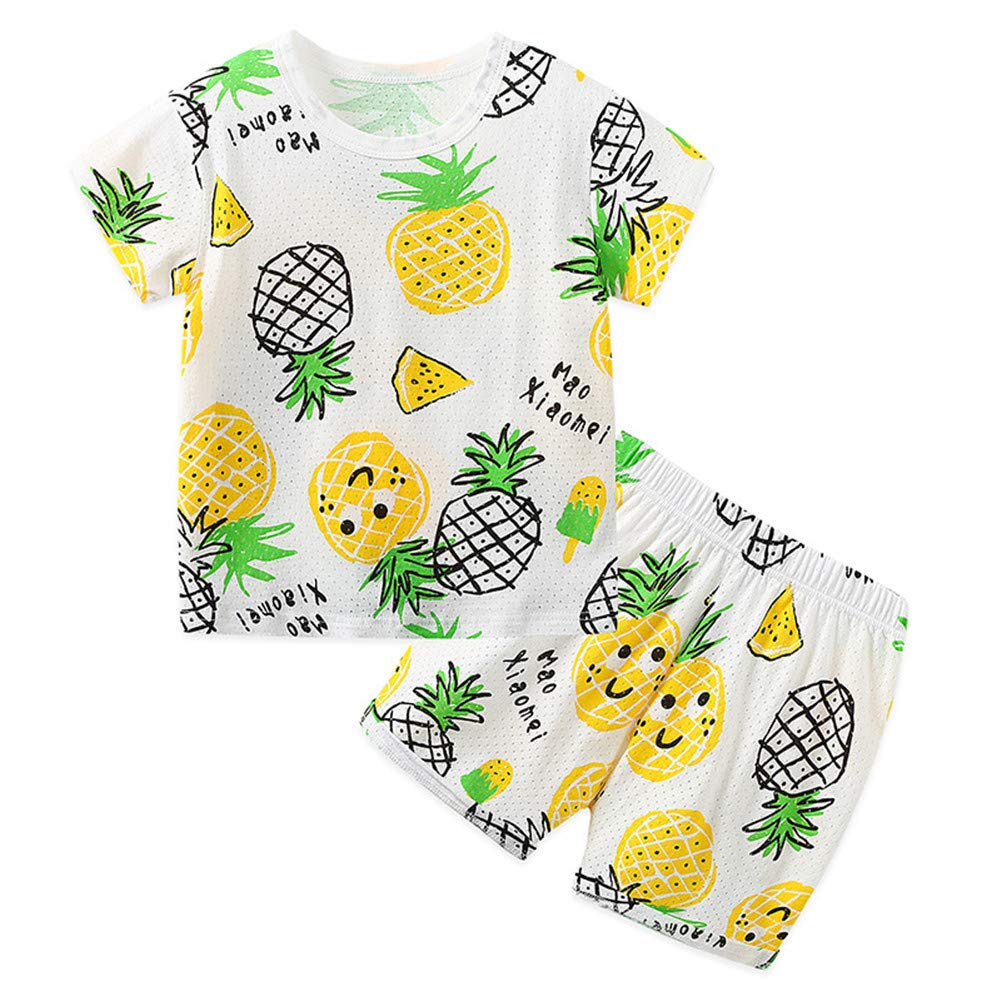 **Mud Kingdom Kids Pajama Set - Soft Cotton Sleepwear for Girls & Boys, Colorful Prints, Summer Nightwear - Perfect for Bedtime, Sleepovers & Cozy Nights**