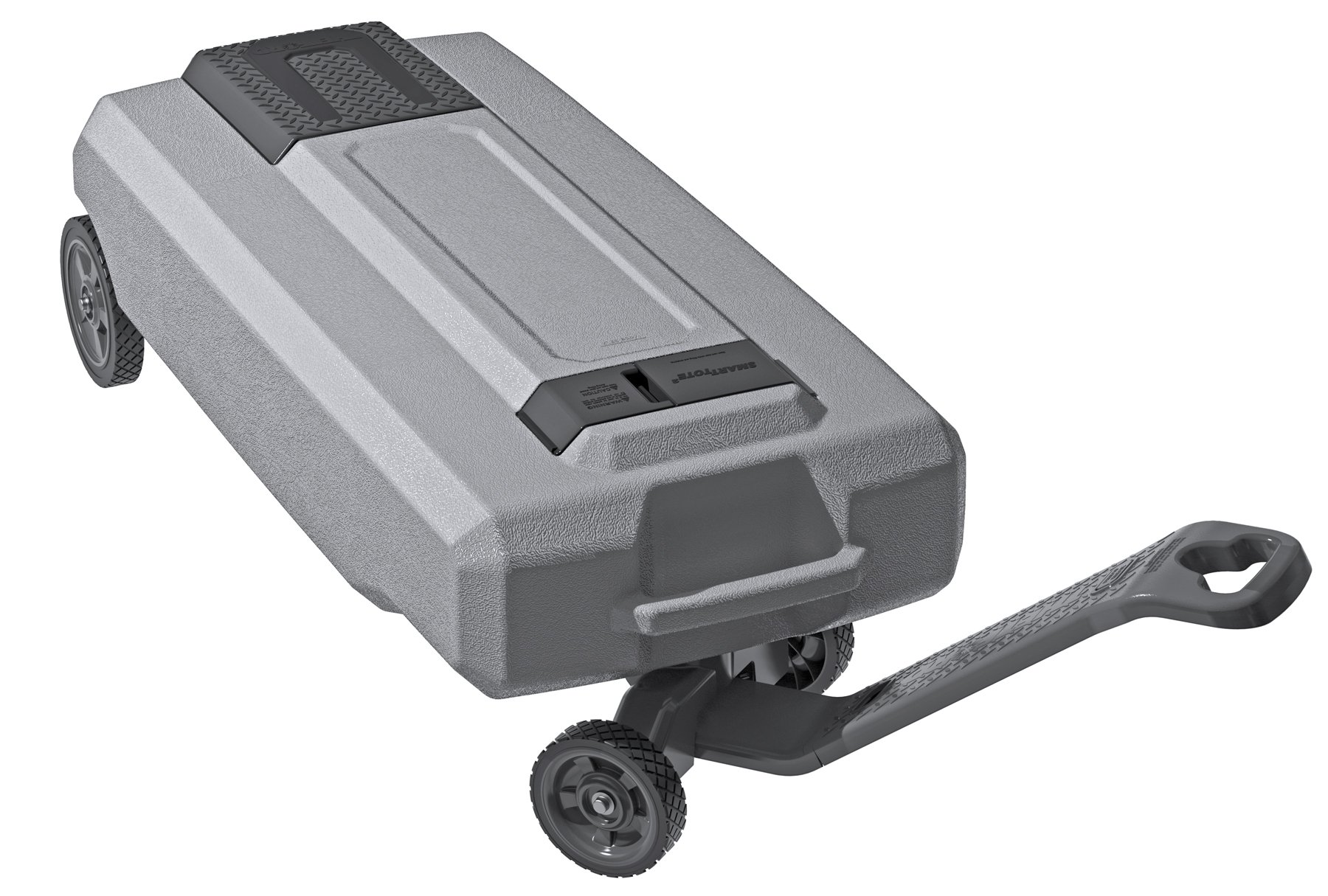 SmartTote2 RV Portable Waste Tote Tank - 35 Gallon Capacity with 4 Wheels for Easy Transport - Thetford 40519 Silver - Ideal for Camping, RV Trips & Off-Grid Living