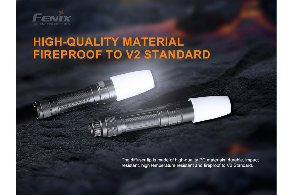 Fenix AOD S V2.0 Diffuser Tip - Premium Flashlight Diffuser for Outdoor Adventures, Camping & Emergency Use