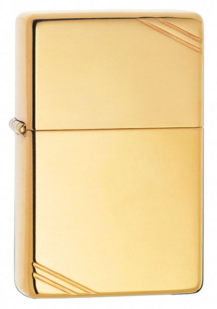 Vintage Zippo High Polish Brass Lighter - Classic Windproof Refillable Lighter for Outdoor Camping, Hiking & Everyday Carry (EDC)