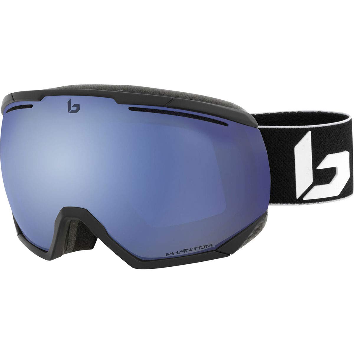 Bolle Winter Northstar Matte Black Corp Phantom+ Ski Goggles - One Size (21895) - Anti-Fog, UV Protection for Snowboarding & Skiing