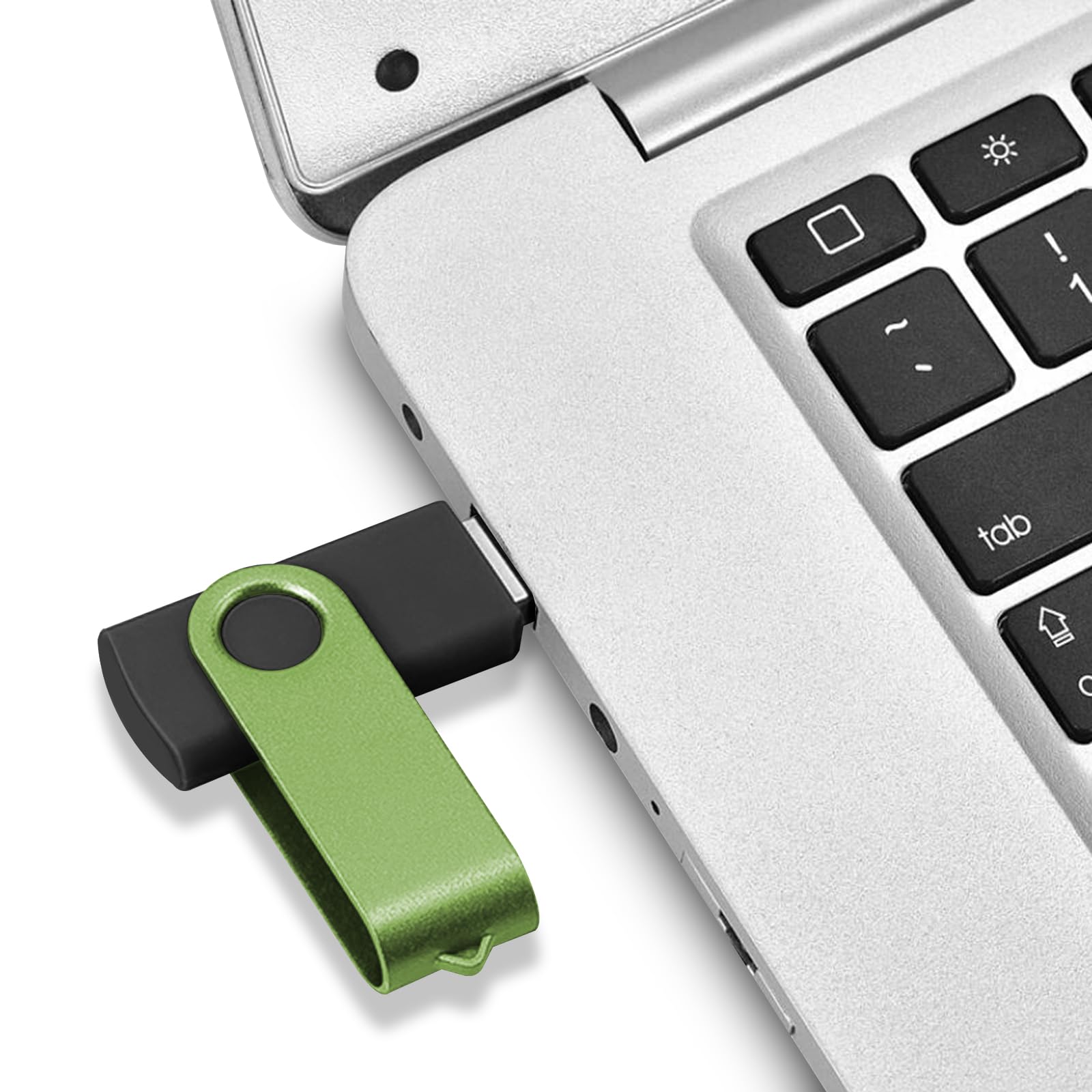 EASTBULL 128MB USB 2.0 Flash Drives 20-Pack with Lanyards - Bulk Colorful Swivel Thumb Drives for School & Office Storage