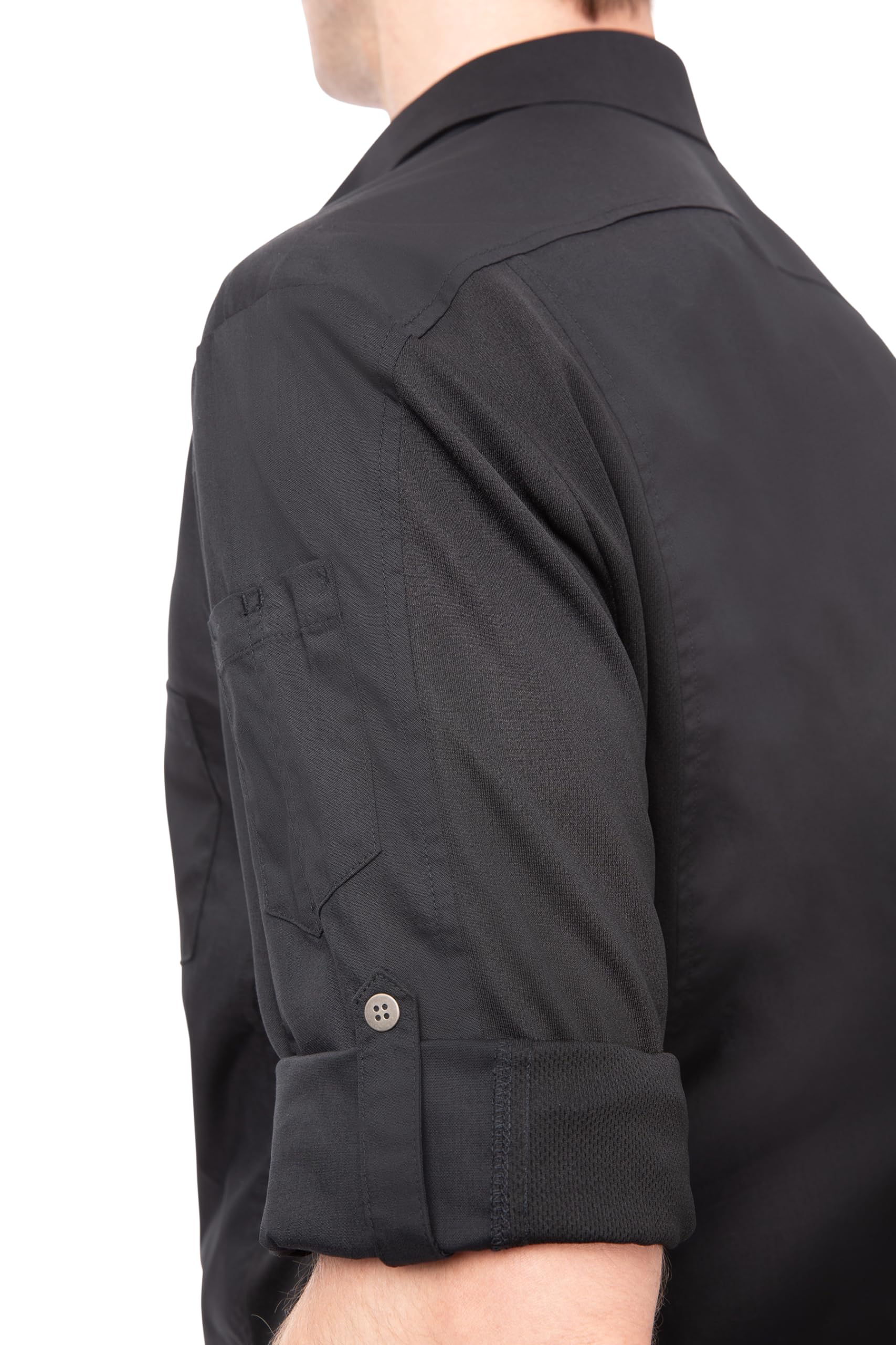 Chef Works Men's Seville Breathable Mesh Panel Work Shirt - Professional Kitchen Uniform for Chefs & Restaurant Staff