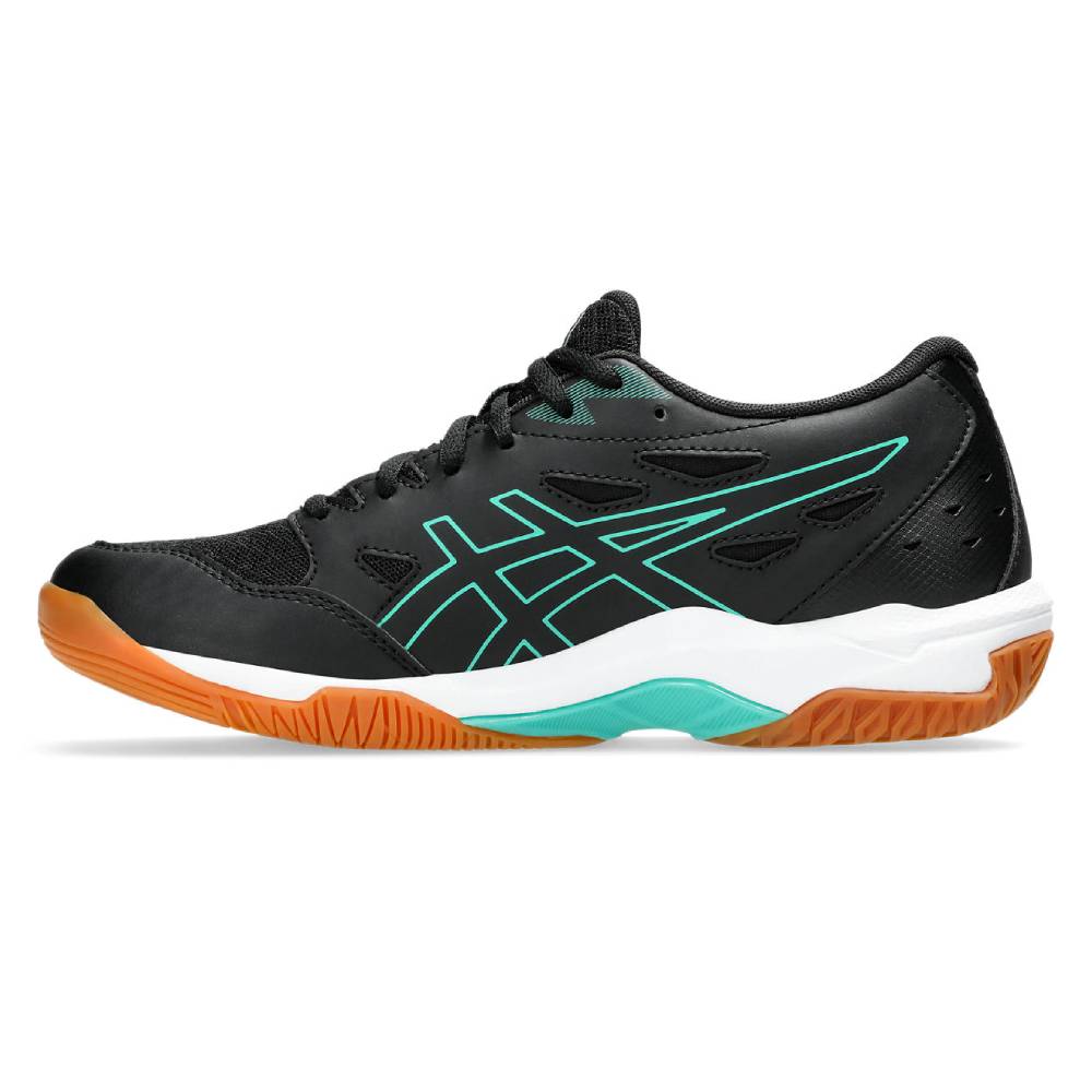ASICS Gel Rocket 11 Women's Volleyball Shoes - Indoor Court Sneakers for Badminton, Squash & Tennis (Black/Illuminate Mint) - Lightweight Cushioned Gym Shoes for Women Athletes
