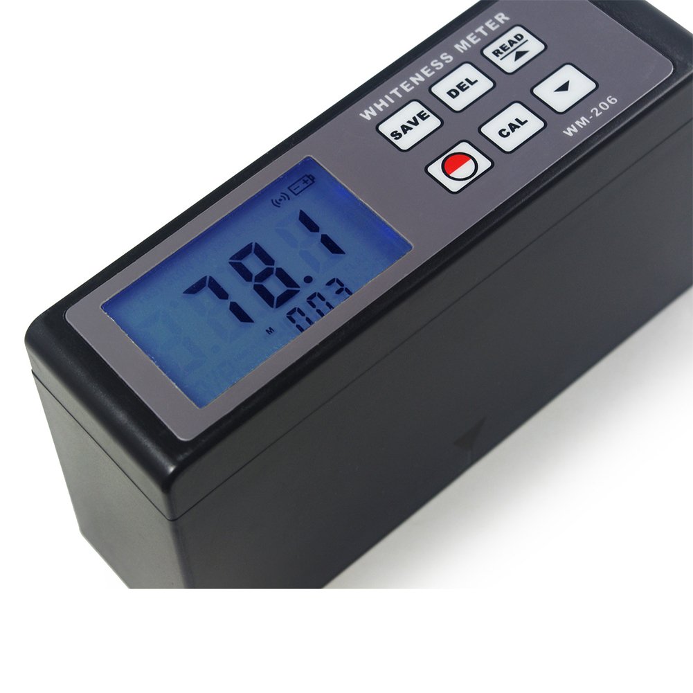 WM-206 R457 Blue Light Whiteness Meter | Digital Leucometer for Measuring Whiteness Degree of Powder, Paint, Paper & Salt | Lab & Industrial Quality Control