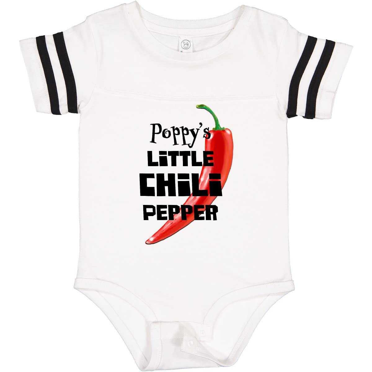 Inktastic Poppy's Little Chili Pepper Baby Bodysuit - Cute Infant Onesie for Boys & Girls | Perfect for Family Photos, Holidays & Everyday Wear