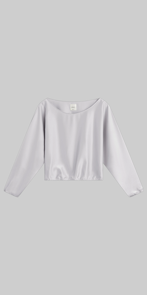 Women's Long Sleeve Blouson Top - Elegant Loose Fit Tunic Shirt for Casual Wear, Office & Date Night Outfits