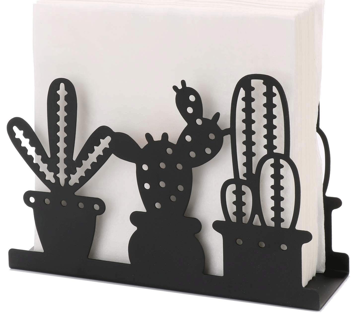 Galvanized Cactus Napkin Holder - Freestanding Tissue Dispenser for Kitchen, Restaurant, Picnic & Wedding Decor | Perfect for Home, Party & Table Setting