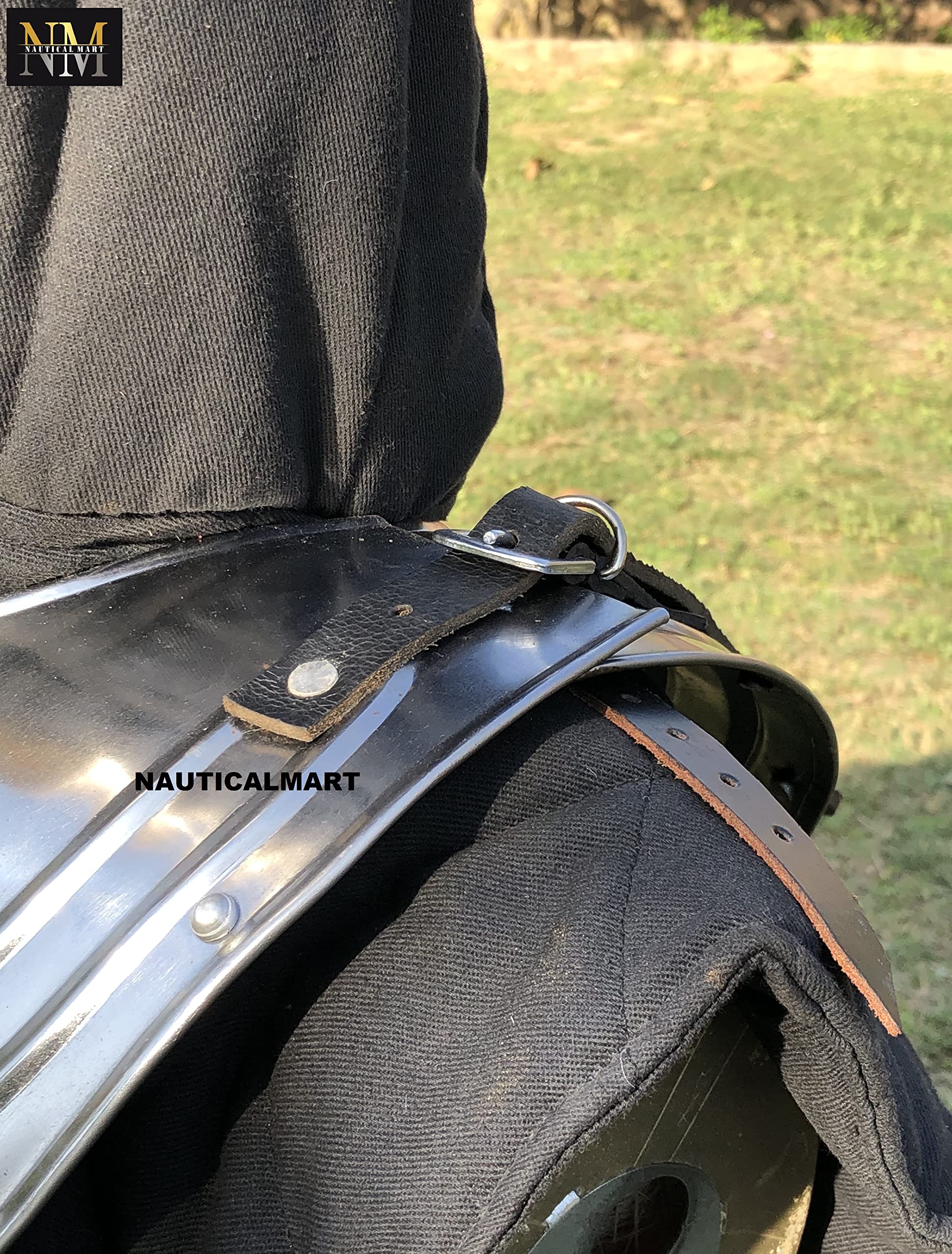 Medieval Iron Gorget Knight Armor - Greek Gothic Steel Plate Neck Protection for LARP, Cosplay & Historical Reenactment
