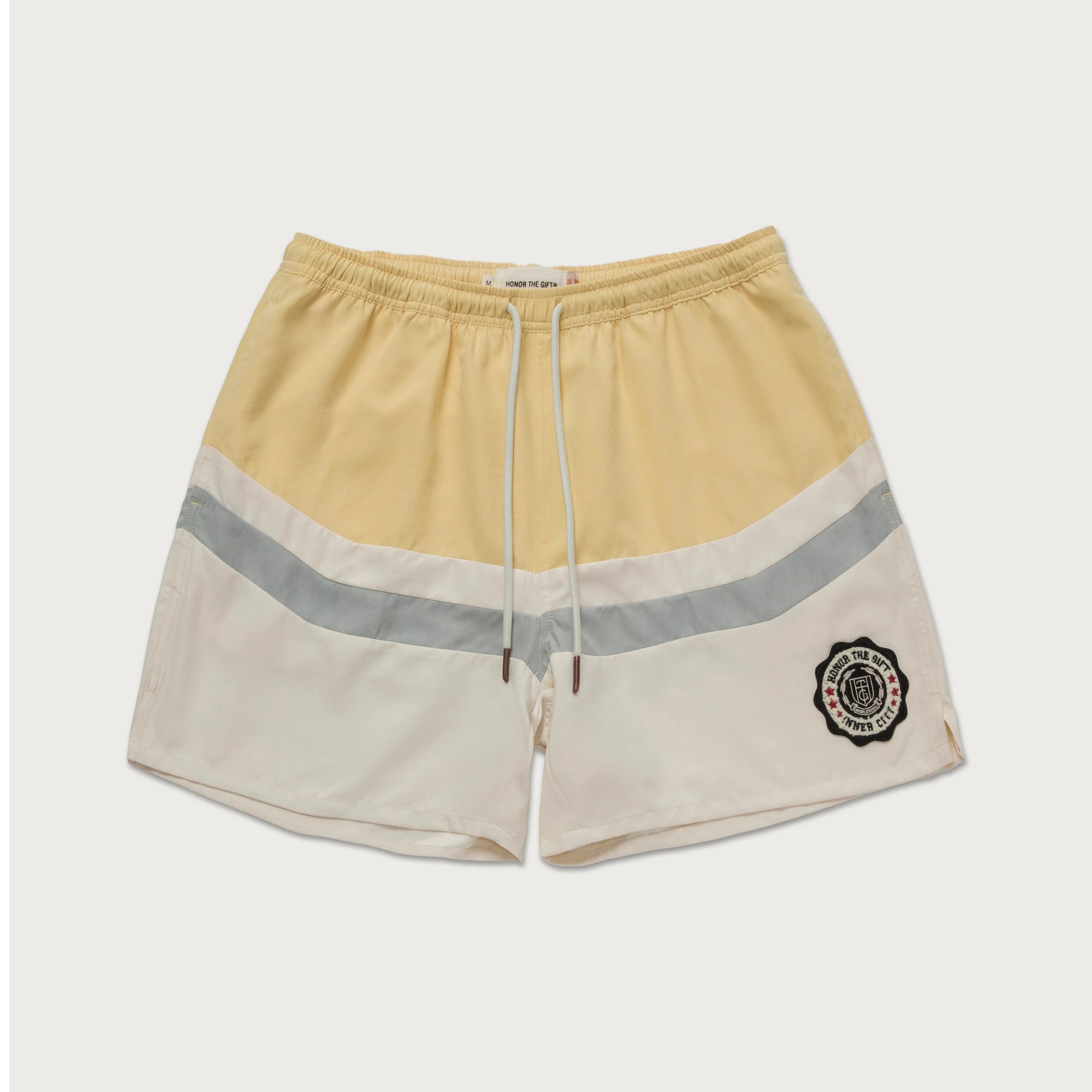 Honor the Gift Brushed Poly Track Shorts - Comfortable Athletic Running Shorts for Men & Women - Perfect for Gym, Jogging, and Casual Wear - Bone Color