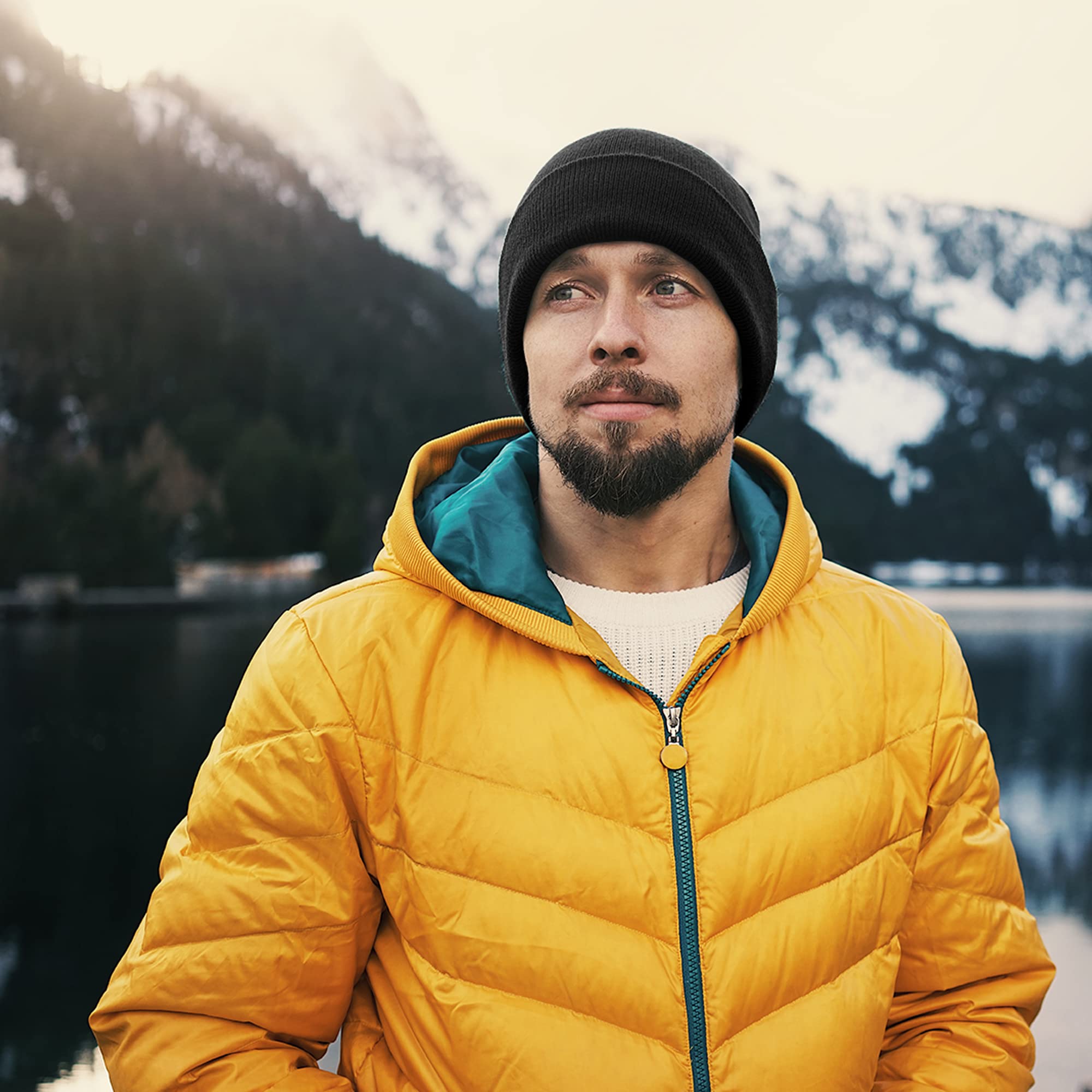 25 Pack Winter Beanie Hats Bulk for Men & Women - Warm Knit Skull Caps for Cold Weather - Perfect for Skiing, Snowboarding & Outdoor Activities