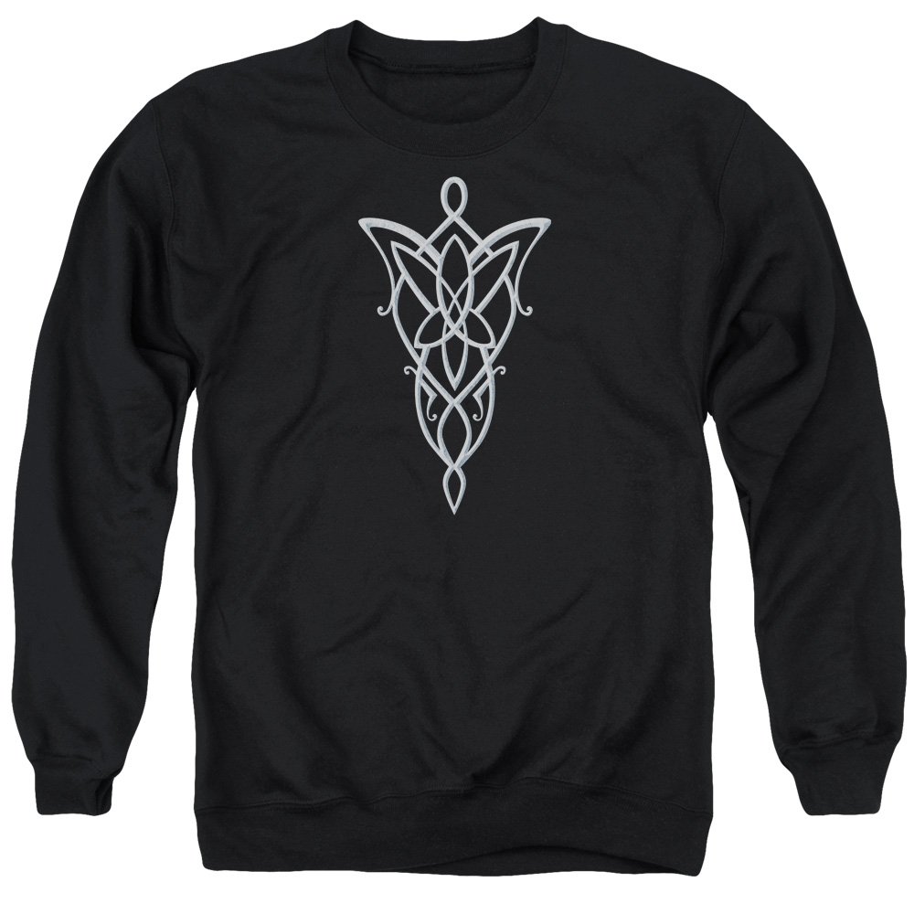 Lord of The Rings Arwen Necklace - Unisex Crewneck Sweatshirt for Men & Women | Fantasy Gift, Cosplay Costume, Movie Merchandise