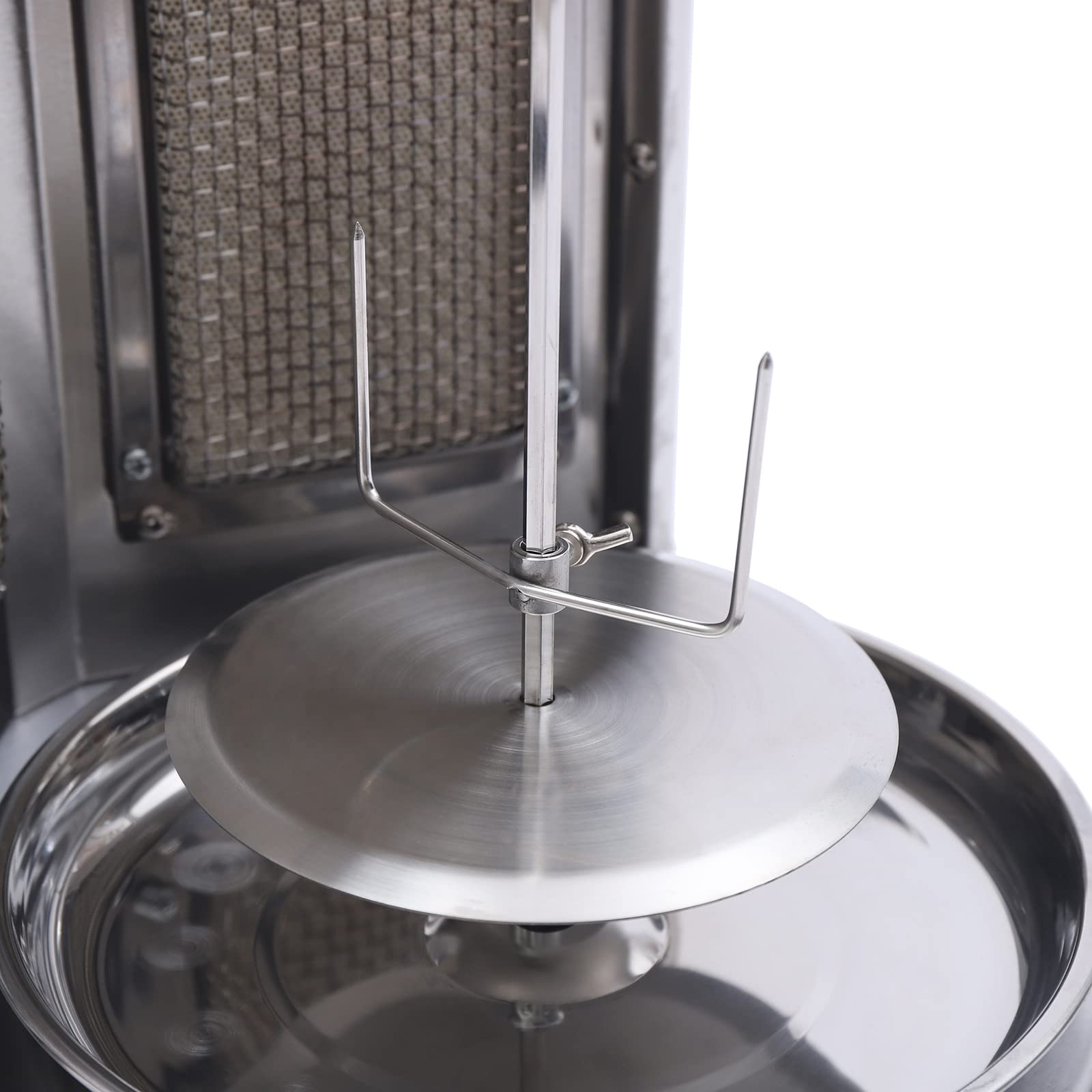 Commercial YIYIBYUS Shawarma Grill Machine - Gas Vertical Broiler Rotisserie for Doner Kebab & Gyro Cooking | Includes Gas Pipe | Perfect for Restaurants, Food Trucks & Catering Businesses