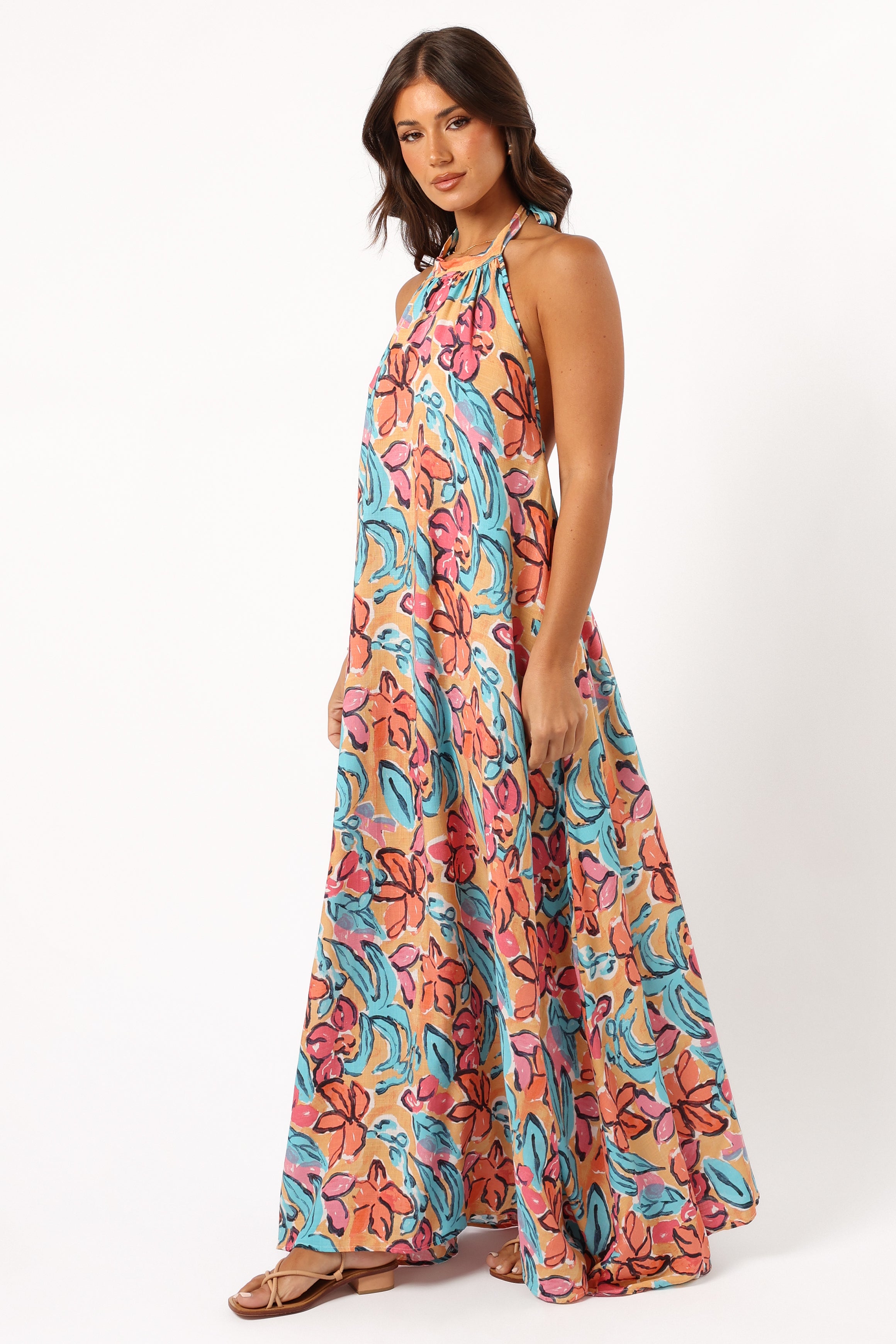 Avery Maxi Dress - Floral Print Women's Long Summer Dress for Beach, Vacation & Casual Wear
