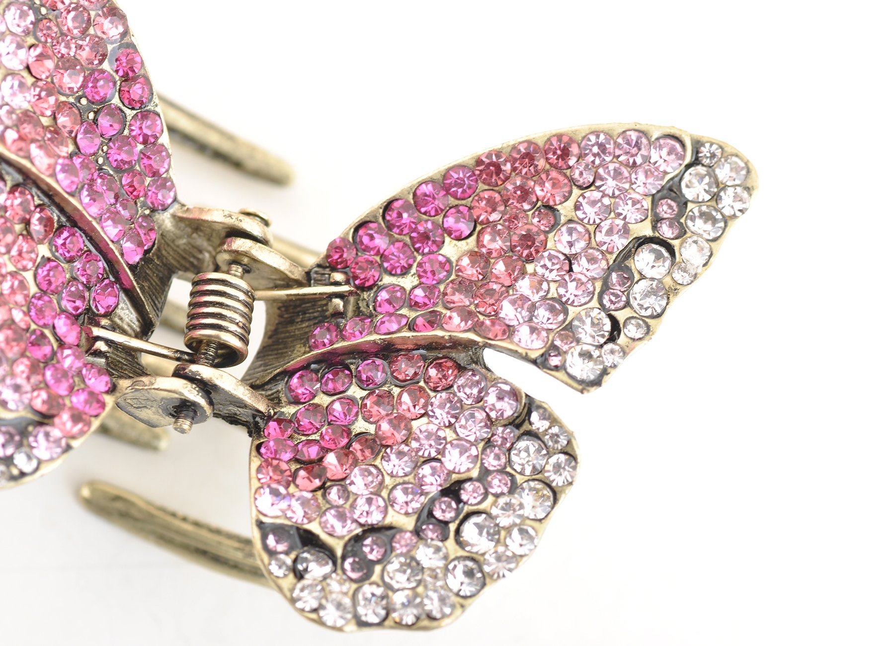 Large Jaw Clips Butterfly Hair Claw - Bronze Fuchsia Hair Clips for Women, Girls | Perfect for Ponytails, Buns & Updos | Salon Quality Hair Accessories