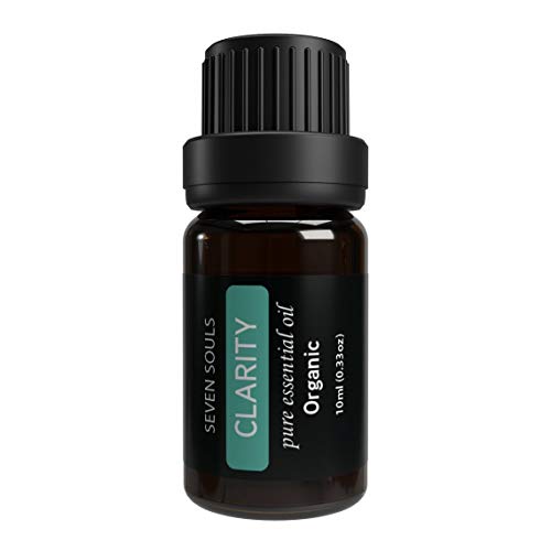 Seven Souls CLARITY Organic Essential Oil - Lilac Sandalwood Violet Blend for Aromatherapy & Relaxation