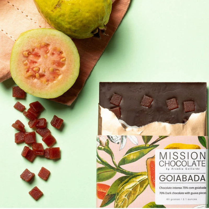 Premium 70% Dark Chocolate with Guava (Goiabada) - Rich & Exotic Flavor for Gourmet Desserts, Gifts & Healthy Snacking