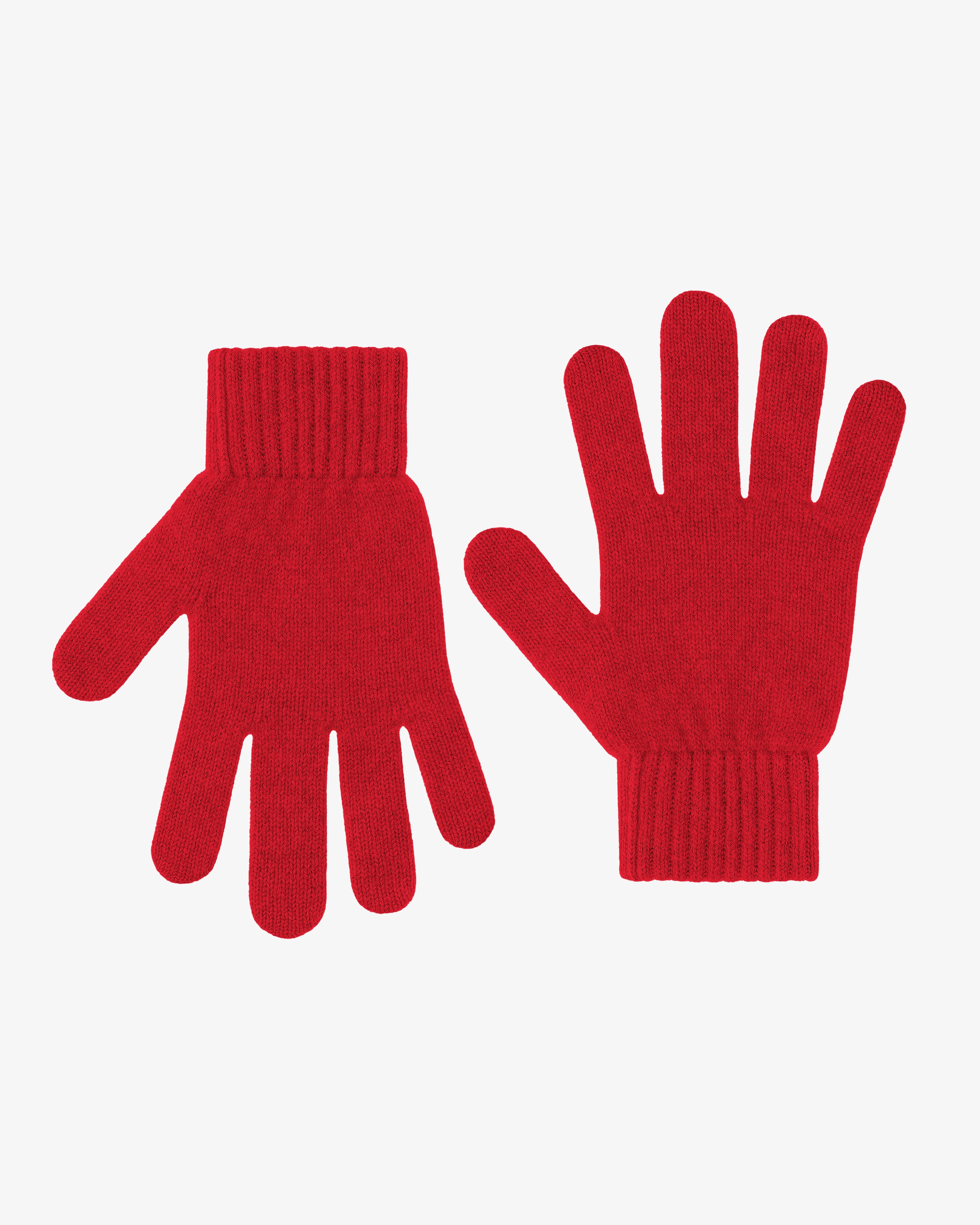 Premium Merino Wool Gloves - Soft & Warm Winter Gloves for Men & Women - Scarlet Red - Perfect for Skiing, Hiking & Outdoor Activities