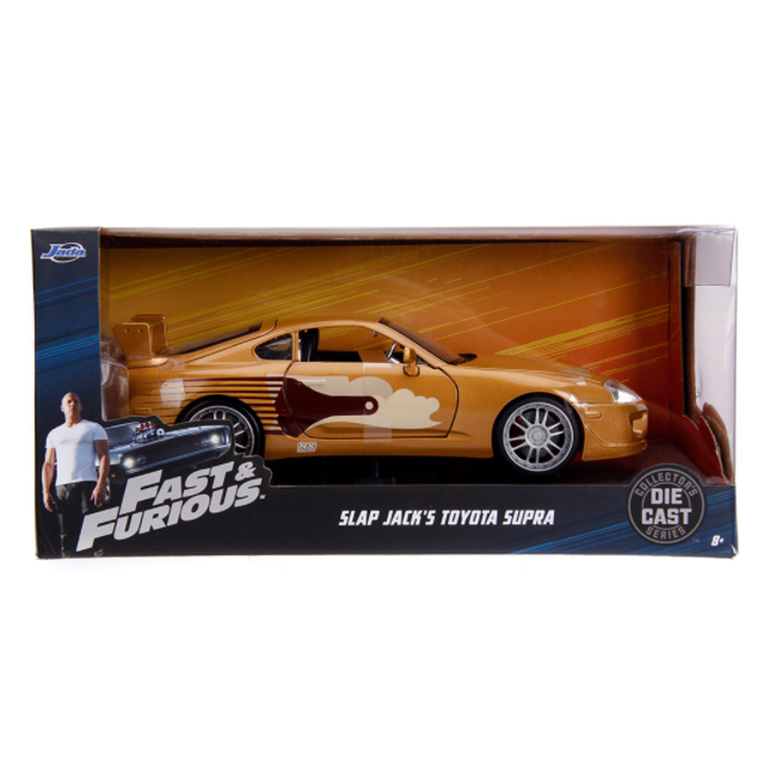 1:24 Scale Slap Jack's Toyota Supra Diecast Car - Fast and Furious Movie Replica - Collectible Model Toy for Display & Racing Play