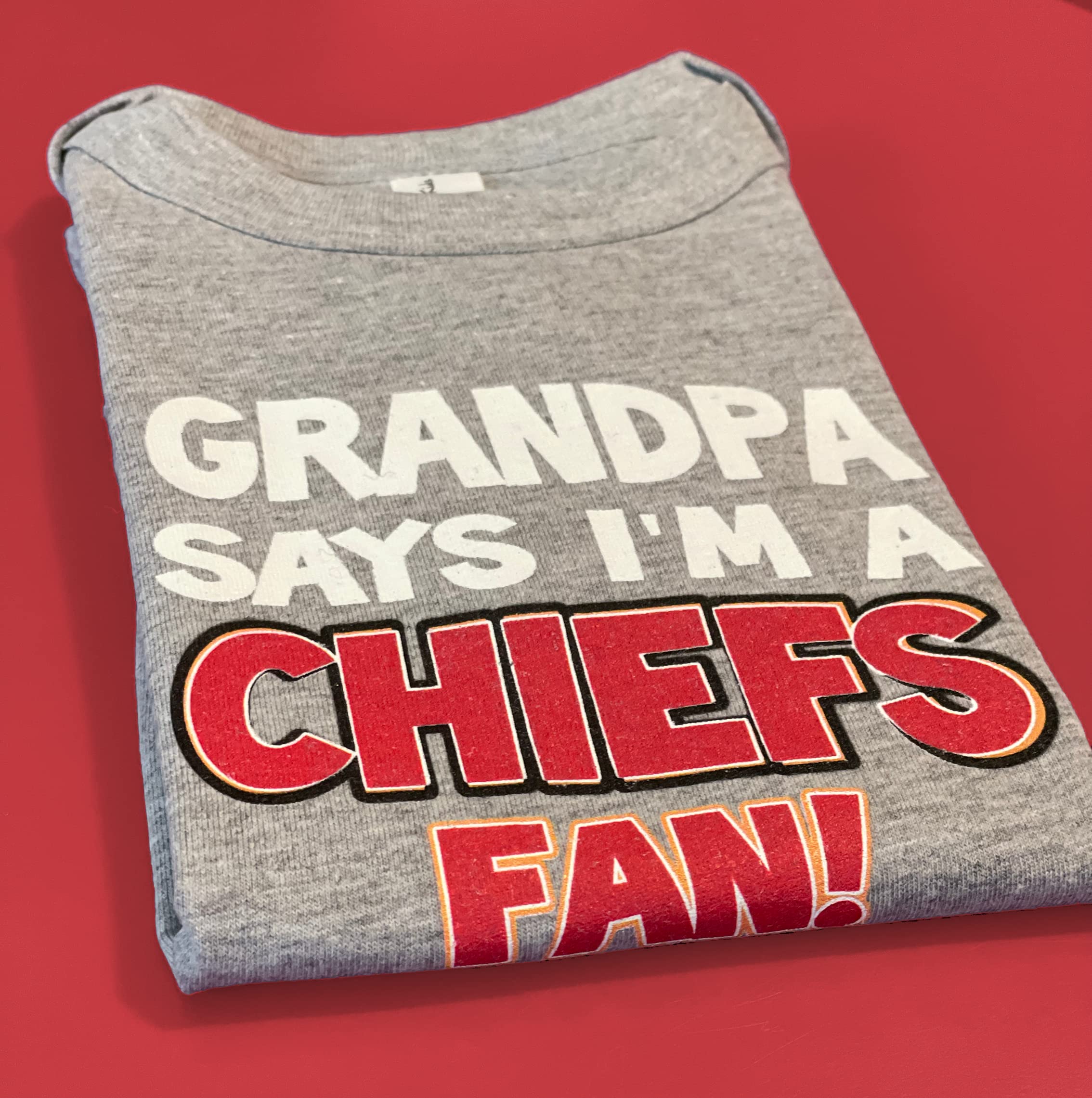 Baby Chiefs Fan Bodysuit - Grandpa's Gift for Game Day