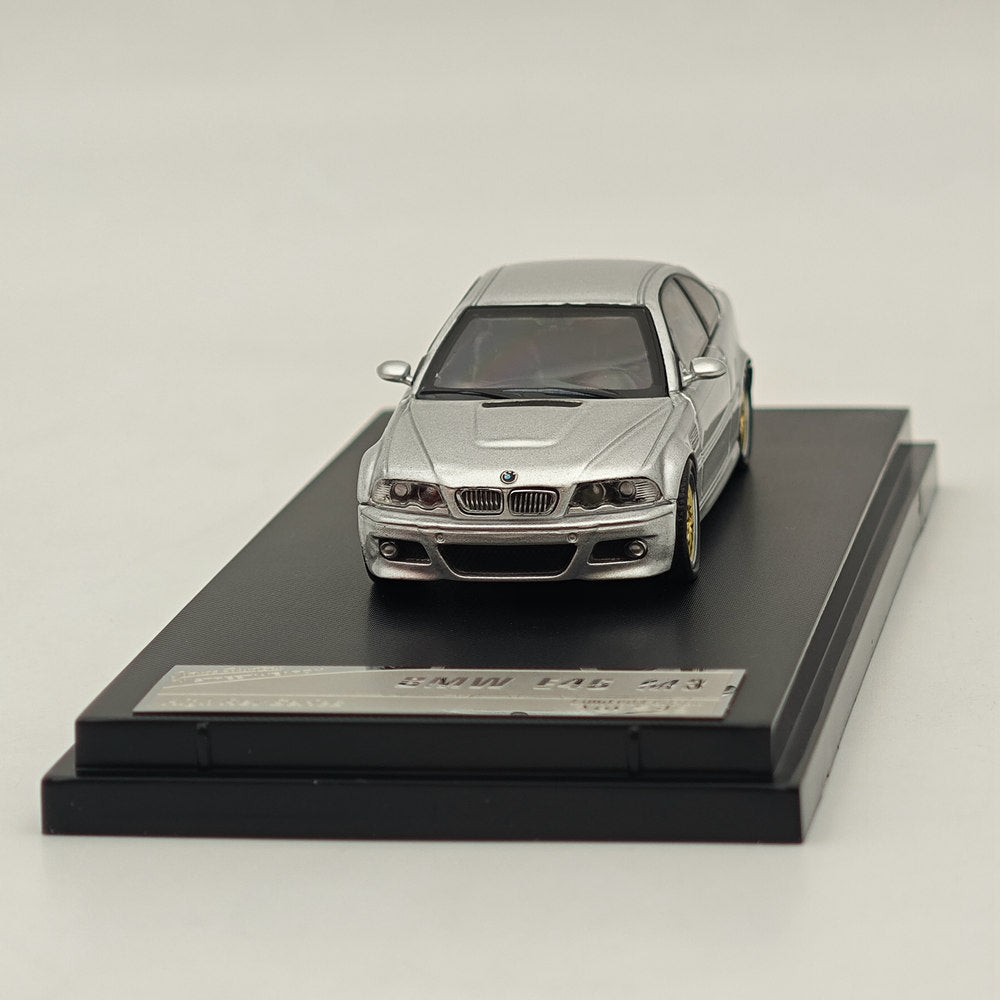 1:64 Scale BMW E46 M3 Silver Diecast Model Car - High Rev Series Collectible Toy for Adults & Kids - Perfect for Display, Gifts, and Racing Enthusiasts