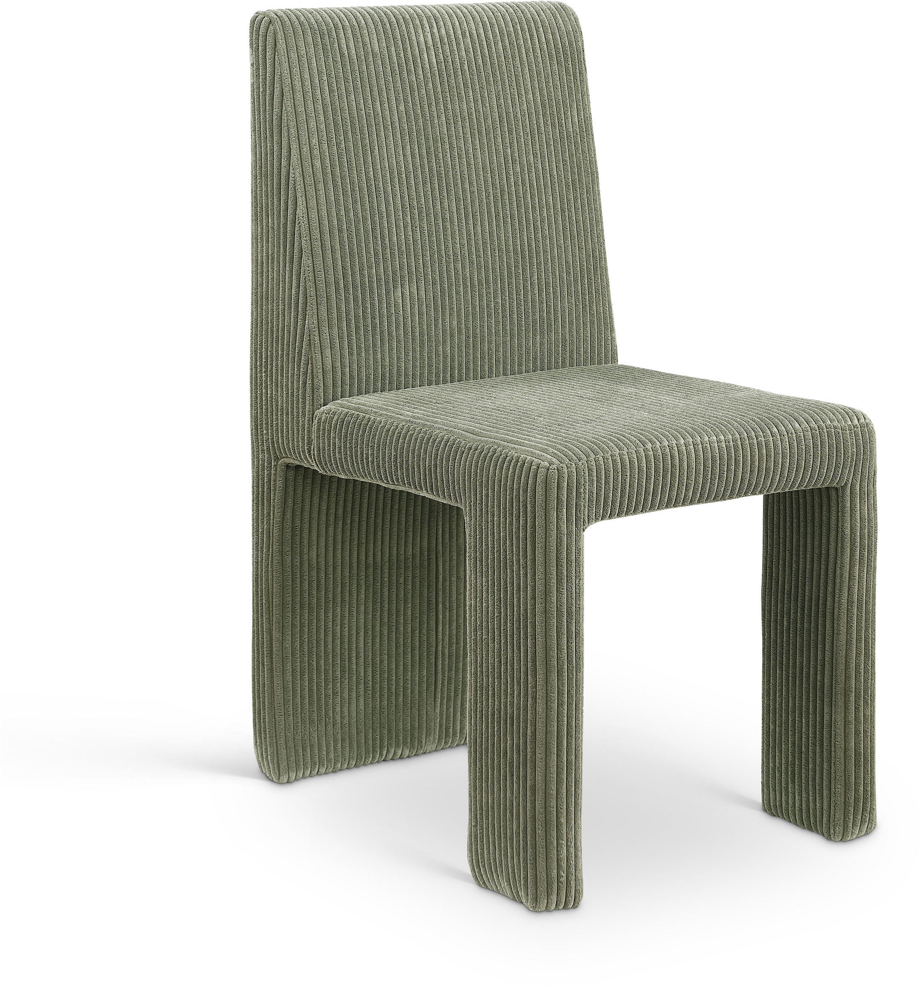 Premium Benson Microsuede Corduroy Fabric Dining Chair - Comfortable Modern Upholstered Seat for Kitchen, Dining Room & Office - Home & Commercial Use