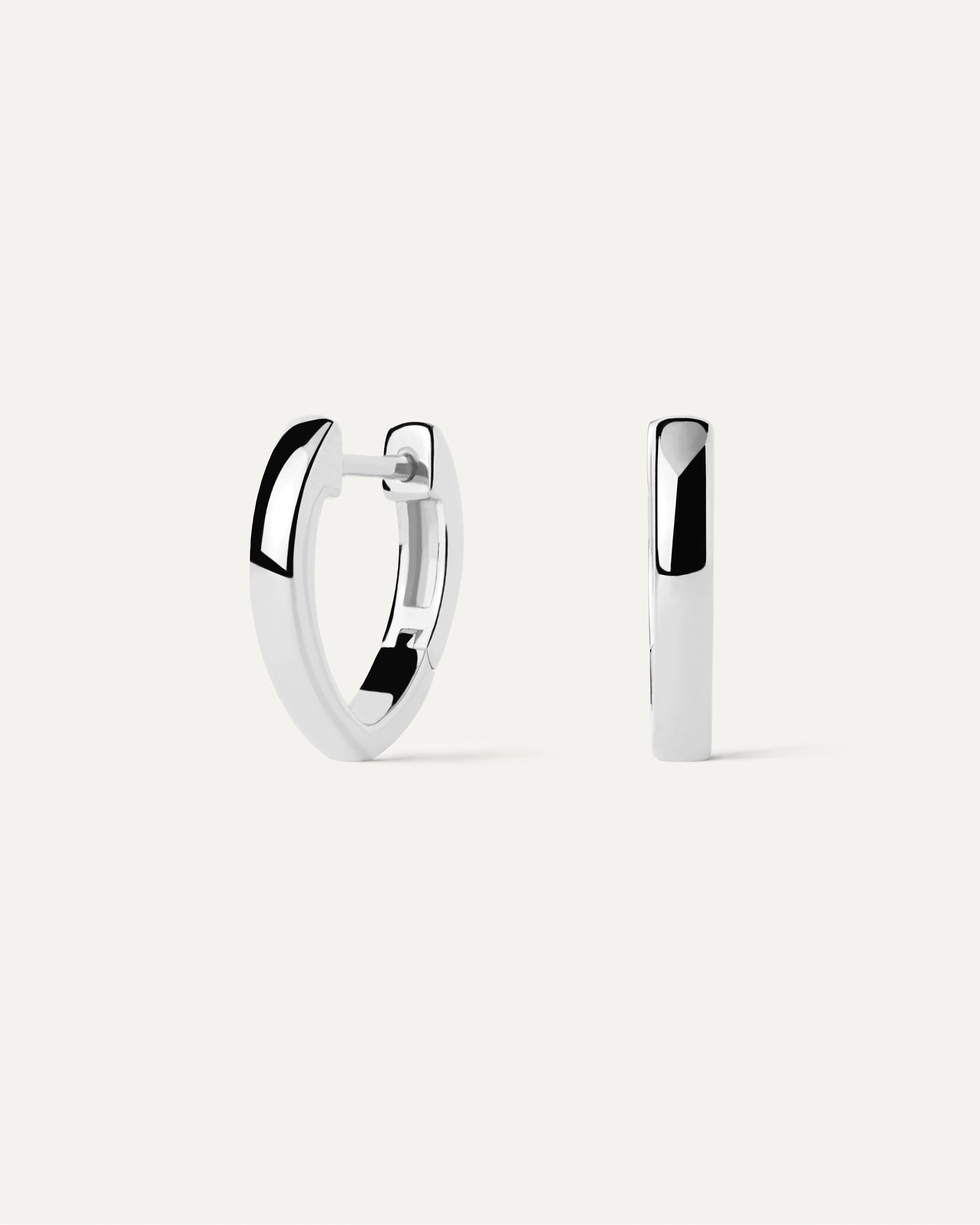 Duke Silver Hoops Earrings for Women - Sterling Silver 925 Hypoallergenic Hoop Earrings - Perfect for Everyday Wear, Parties & Gifts