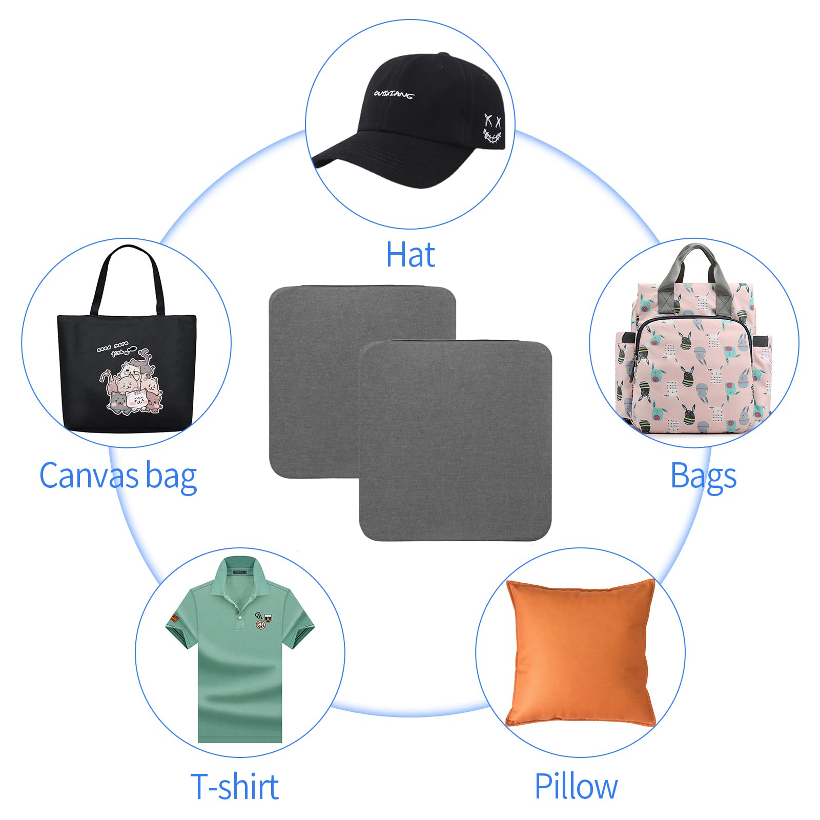 Heat Press Mat for Cricut EasyPress 2 - 12x12 Inch T-Shirt HTV Vinyl Ironing Transfer Mat (2 Pack) - Perfect for DIY Craft Projects, Sublimation, and Custom Apparel Making
