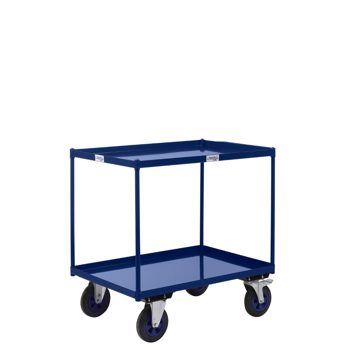 Apollo UK Table Top Shelf Trucks with Steel Shelves - Heavy Duty Storage Cart for Warehouse, Retail & Kitchen Organization