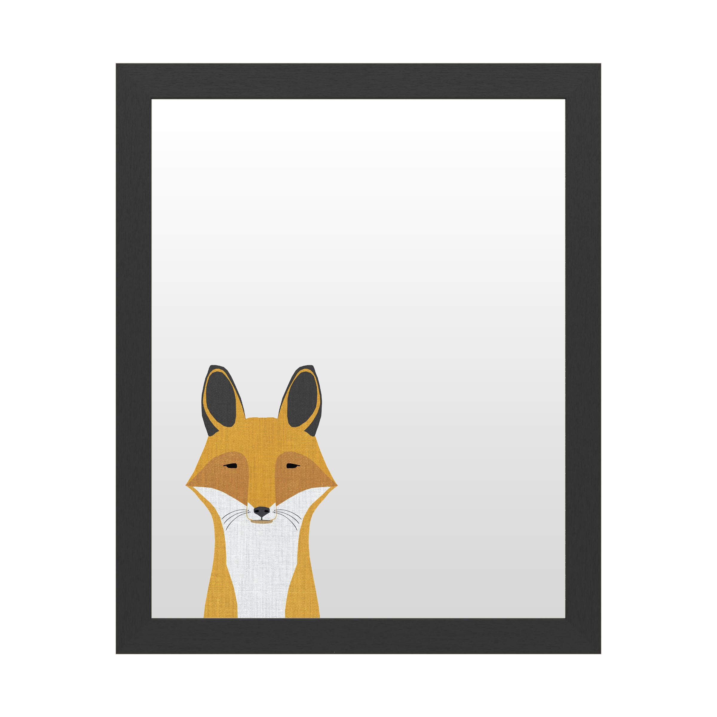 Annie Bailey Art 'Foxy' White Board 16x20 - Premium Dry Erase Board for Office, Classroom & Home Decor | Trademark Fine Art Collection
