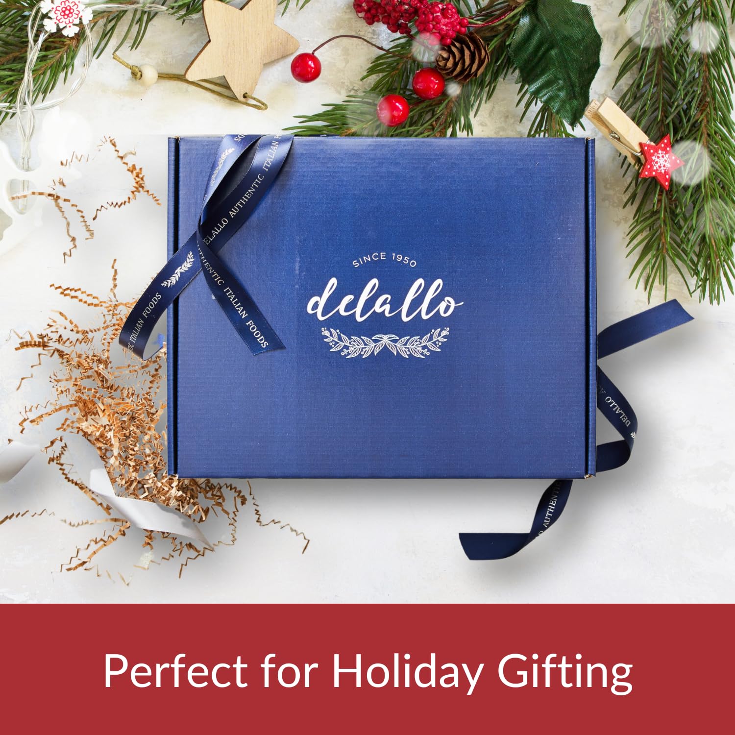 DeLallo Gourmet Italian Pizza Gift Basket - Authentic Artisan Pizza Ingredients from Italy, Premium Toppings & 00 Flour in Elegant Gift Box - Perfect Gift for Pizza Lovers, Italian Food Enthusiasts & Dinner Parties