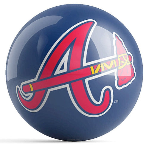 Official MLB Atlanta Braves Logo Bowling Ball - Perfect for Bowling Leagues, Tournaments & Braves Fans - Great Gift for Sports Enthusiasts