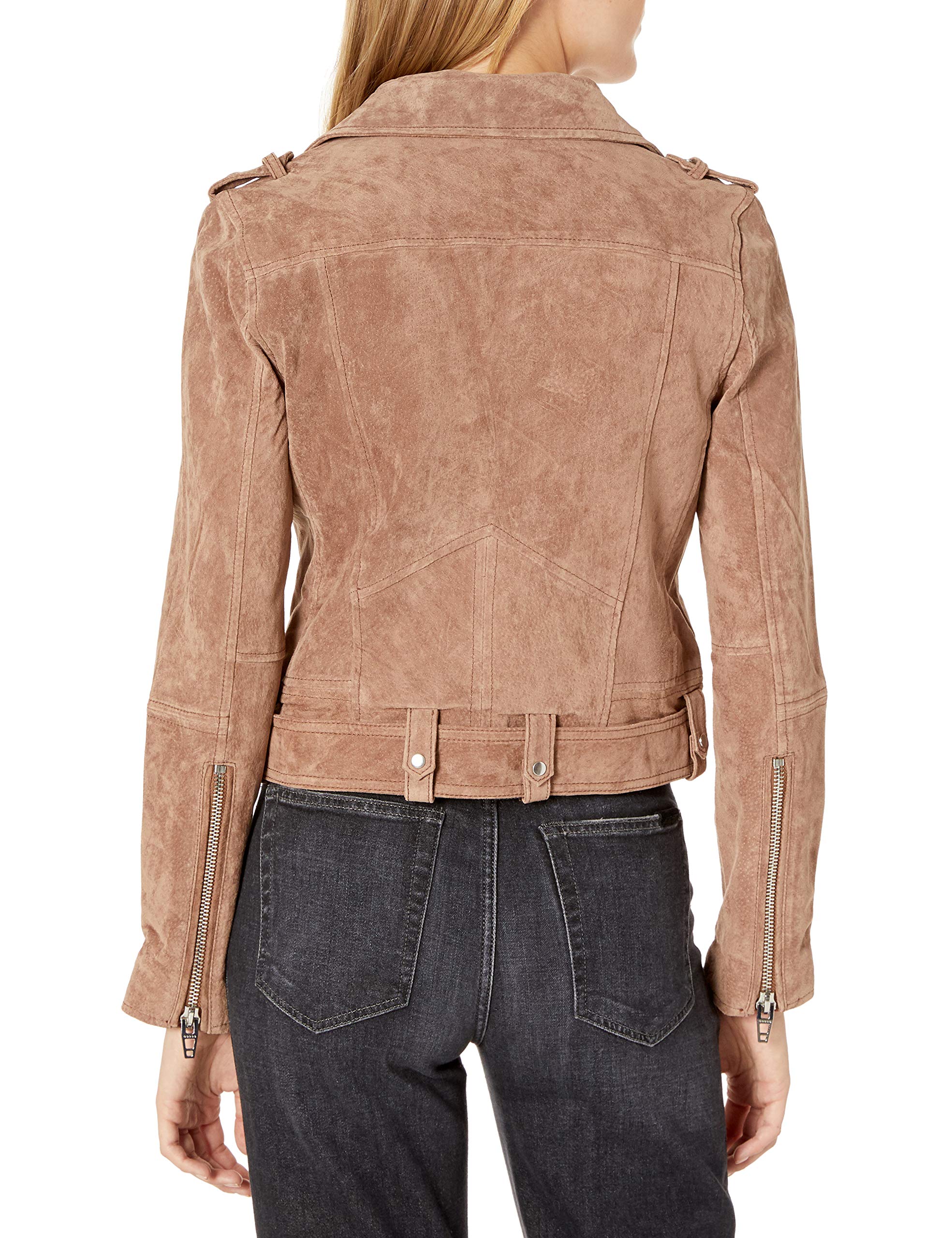 BLANKNYC Women's Suede Moto Jacket - Stylish Faux Leather Biker Jacket for Women | Perfect for Casual Outfits, Night Out & Fall Fashion