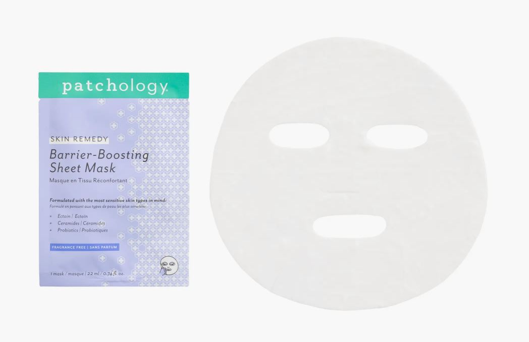Patchology Skin Remedy Barrier Boosting Sheet Mask - Hydrating Facial Mask for Dry Skin - 1 Count - Perfect for Skincare Routine & Self-Care Days