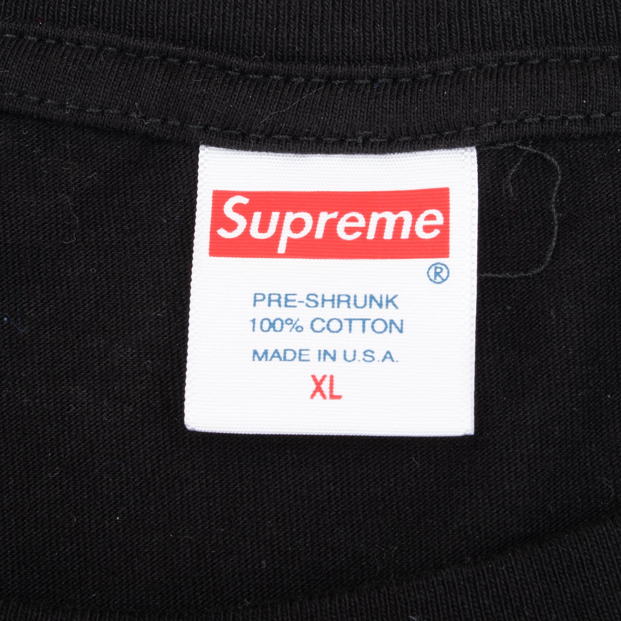 Supreme Box Logo Black T-Shirt for Men - Large Size Cotton Tee - Streetwear Fashion & Casual Wear