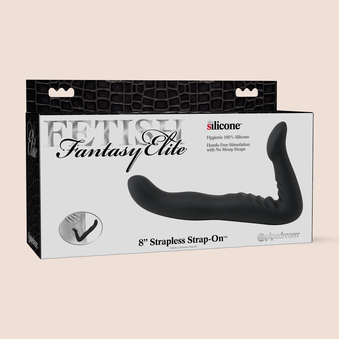 Fetish Fantasy Elite 8 Strapless Strap-On Dildo - Premium Silicone Adult Toy for Couples & Solo Play - Perfect for Role Play, Bondage & LGBTQ+ Exploration