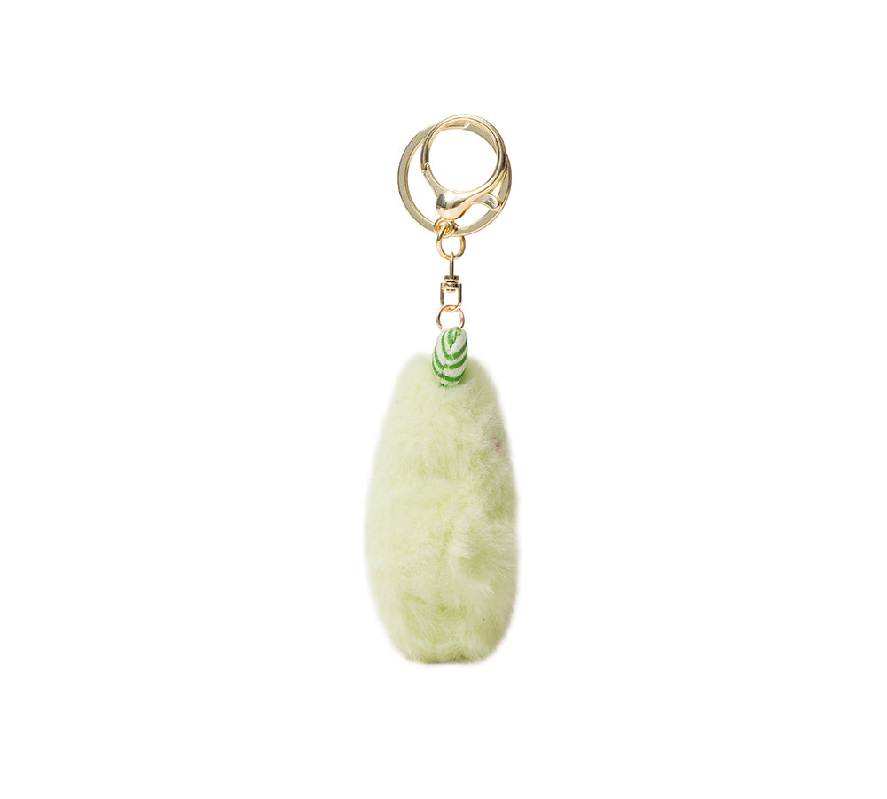 Fluffy Cute Cylinder Keychain - TARRAMARRA® Soft Plush Keyring for Backpacks, Bags & Keys - Perfect Gift for Women & Girls