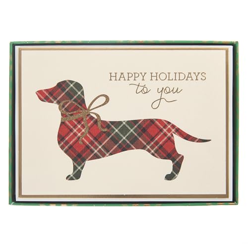 Plaid dachshund