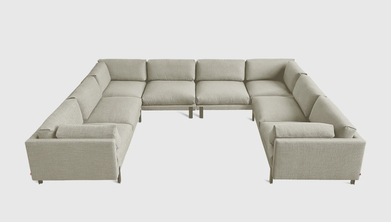 Silverlake U-Shaped Sectional Sofa with Reversible Chaise - Modern L-Shaped Couch for Living Room, Family Room & Home Theater - Soft Fabric, Comfortable Seating for Relaxing & Entertaining