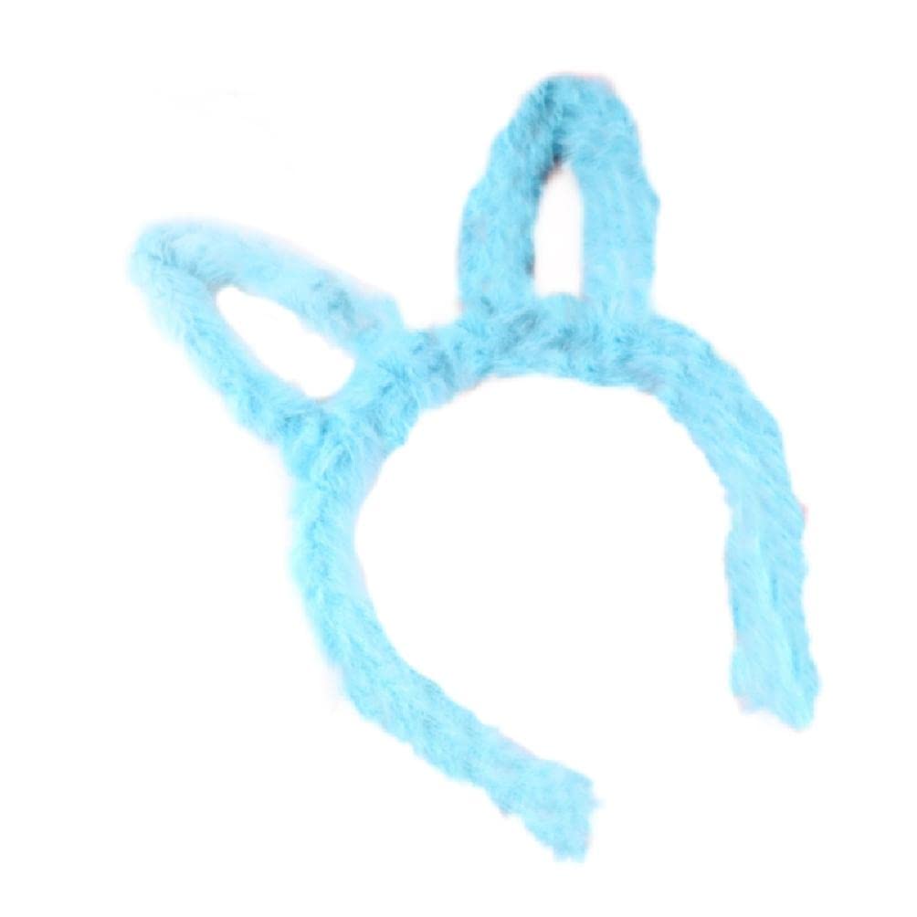 **Cute Cartoon Furry Rabbit Ears Headband for Women & Girls - Soft Hair Hoops for Christmas, Masquerade Party, Cosplay & Daily Fashion Accessories**