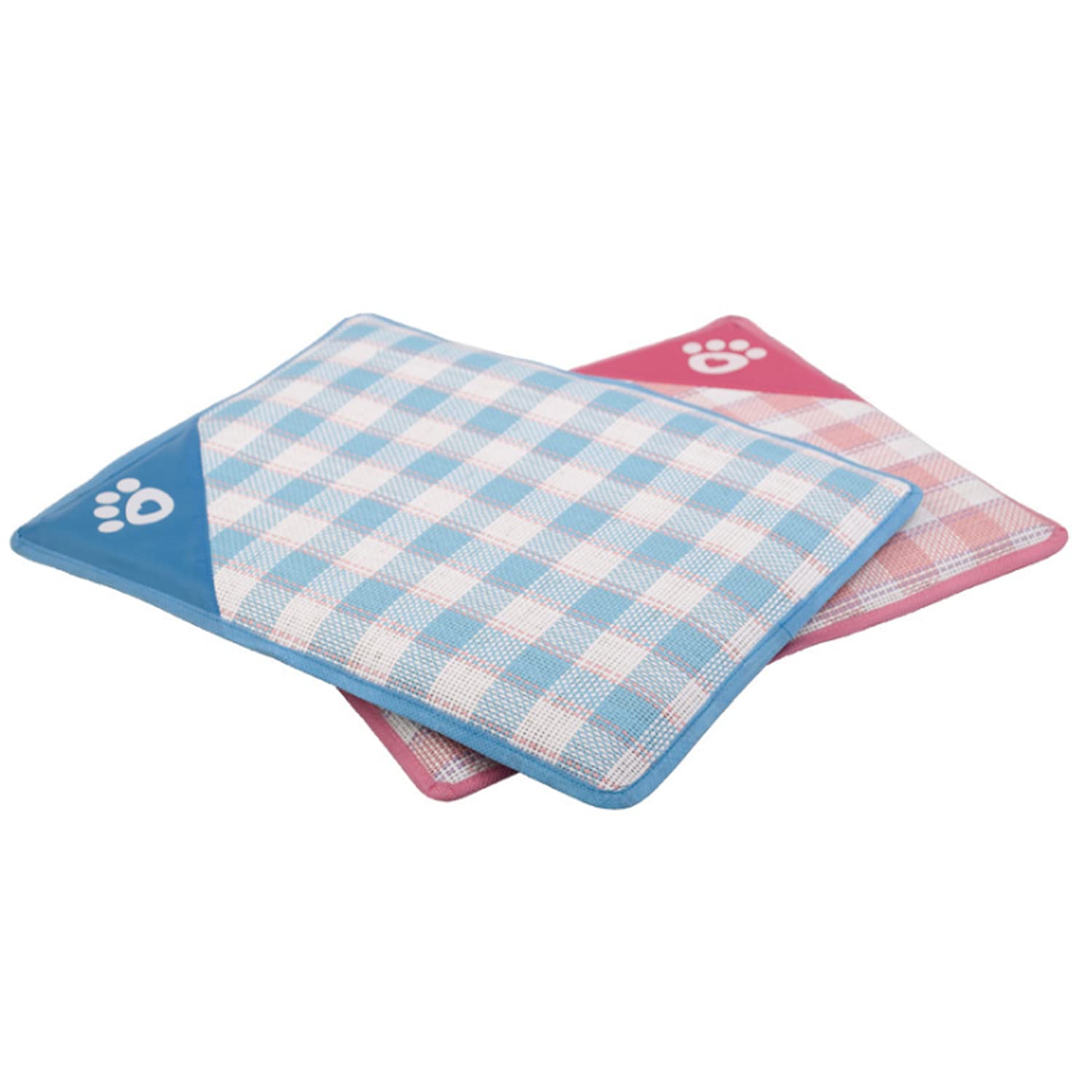 Cooling Dog Mat for Puppies - Washable, Waterproof & Non-Slip Kennel Pad - Set of 2 for Pet Crates & Carrier Cages | Perfect for Summer Heat Relief & Travel Comfort