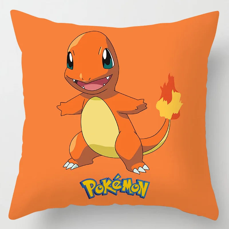 Pokemon Pillow & Cushion Covers - Soft Anime Character Bedding Decor for Kids Room, Gaming Chair, Sofa & Car Accessories